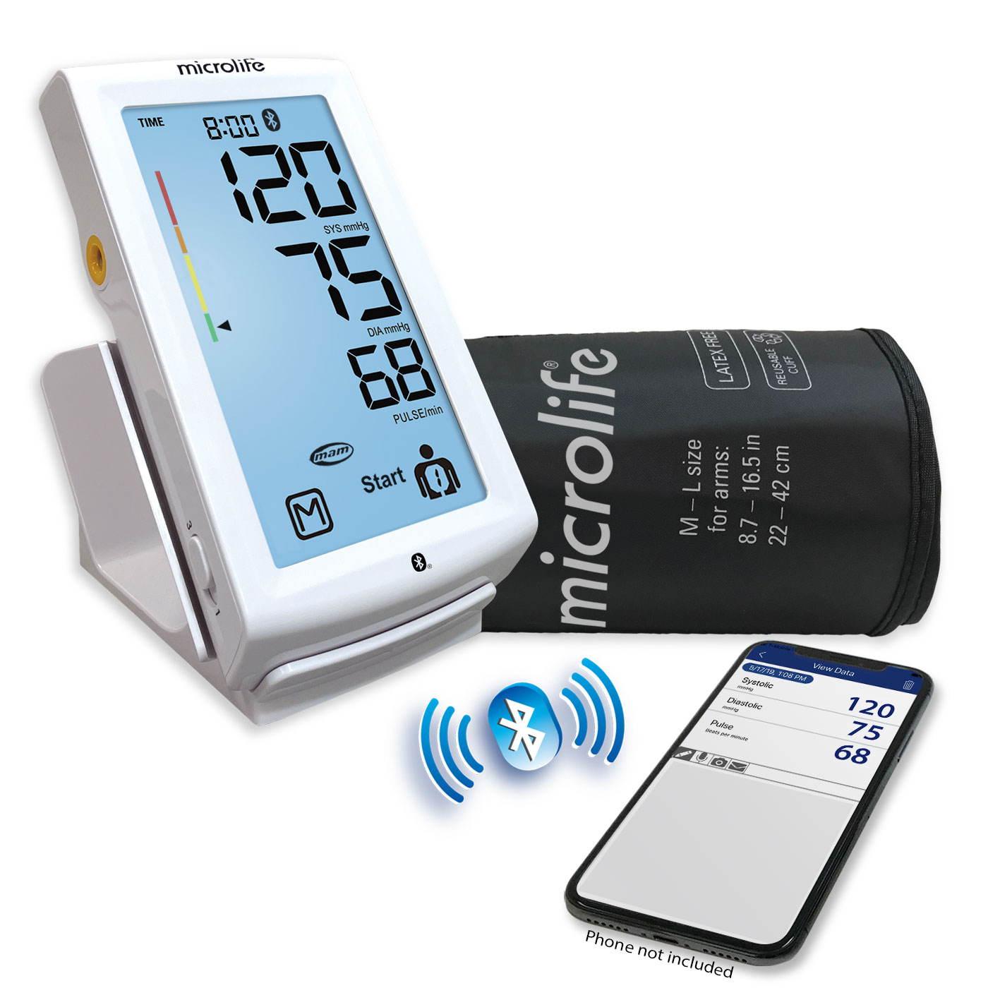 All-in-One Bluetooth Blood Pressure Monitor