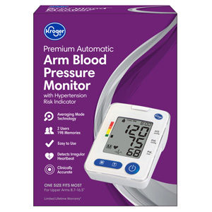 Kroger® Premium Automatic Arm Blood Pressure Monitor