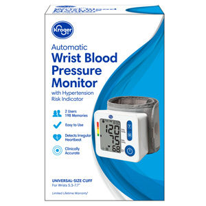 Kroger® Automatic Wrist Blood Pressure Monitor