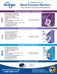 Kroger Blood Pressure Monitor Flyer